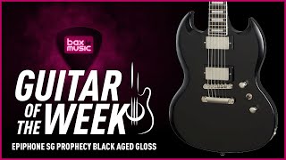Video thumbnail for Guitar of the Week: Epiphone SG Prophecy Black Aged Gloss I Bax Music UK by Bax Music UK