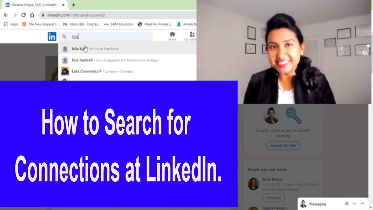 How to Search Connections at LinkedIn. #img #residency #linkedin #medicine
