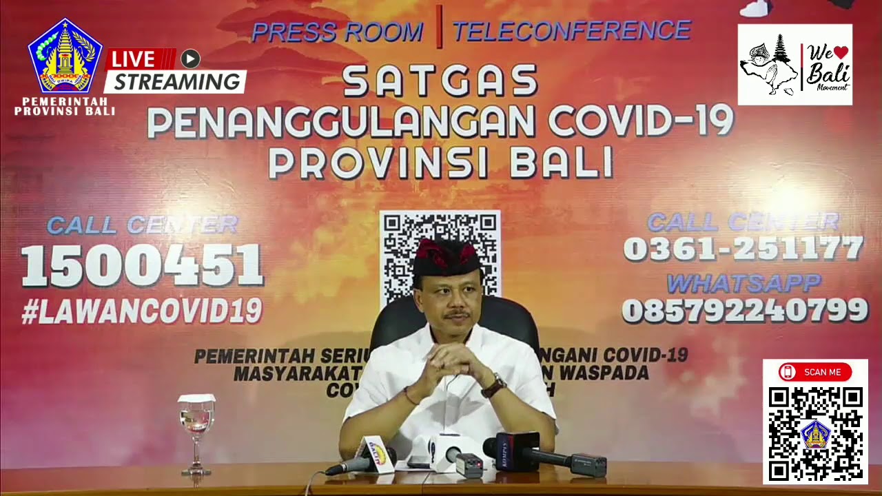Siaran Pers Perkembangan Penanggulangan COVID–19 Provinsi Bali per 2 April 2020