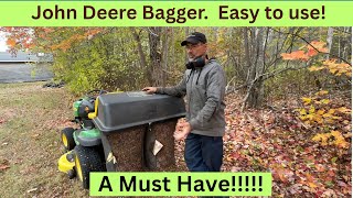 A MUST HAVE! John Deere Bagger System. Cheap, Easy & how to use. L, LA, D, E & S 100 series.