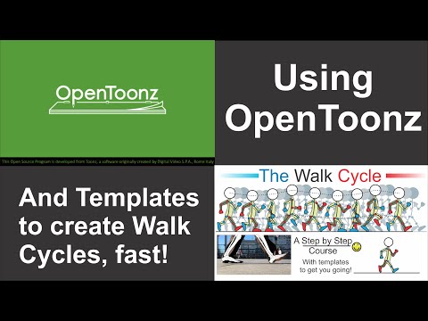 OpenToonz Tutorial - Adding Templates to create Walk Cycles, fast