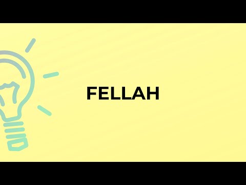 What is the meaning of the word FELLAH?