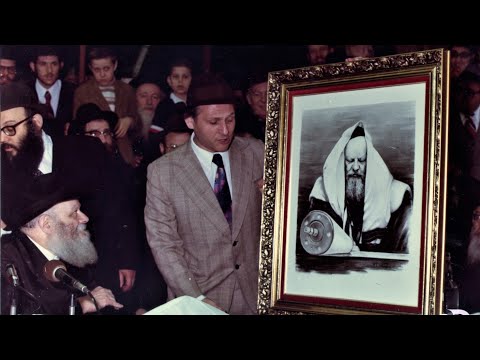 ציור של הרבי שליט"א מלך המשיח בהתוועדות י"א ניסן תשל"ז