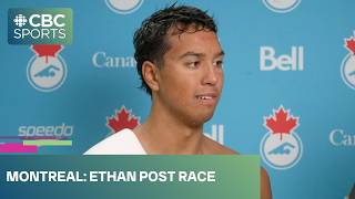 Ethan A Ekk on "getting a lot more power" in the pool at the 2026 Bell Canadian Swimming Trials