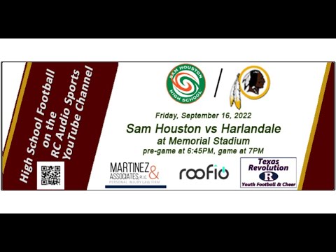 Football: Sam Houston vs Harlandale at Memorial Stadium