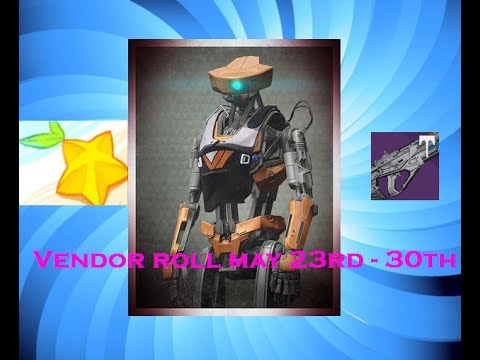 Vendor Rolls 23rd May - 30th May/ Destiny Laser parthian shot!!!!