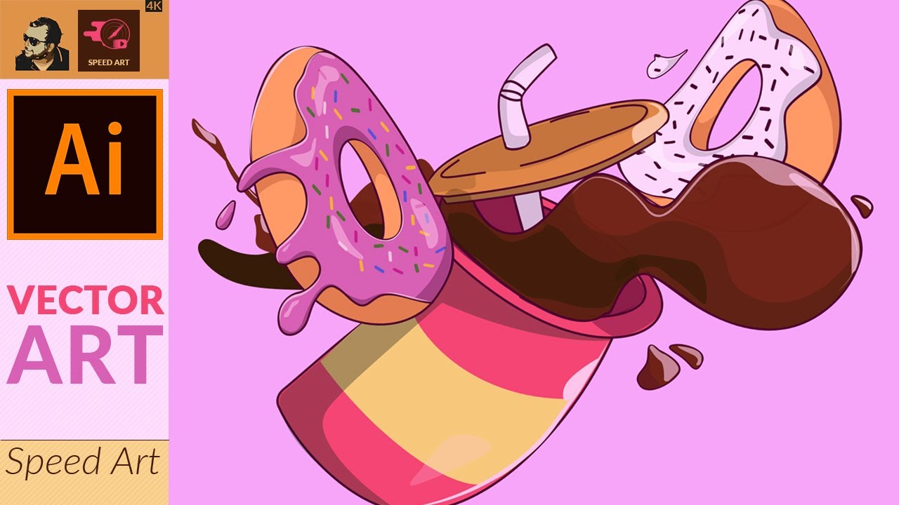 Simple Vector Art in Adobe Illustrator | Speed Art