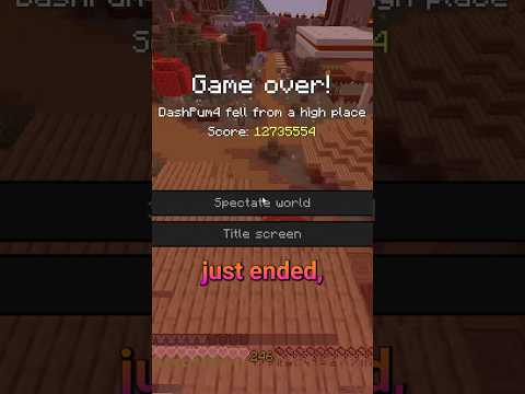 the END of my Hardcore World 😭