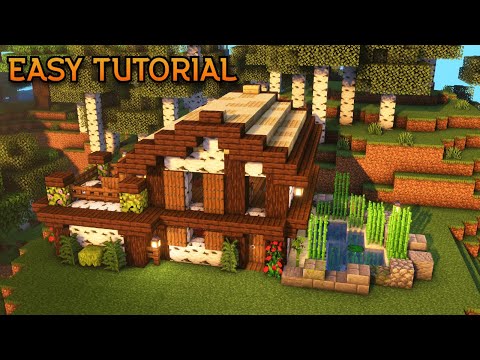 catvox builds - Minecraft | Cozy Birch Wood Cottage w/Pond | Easy Build Tutorial