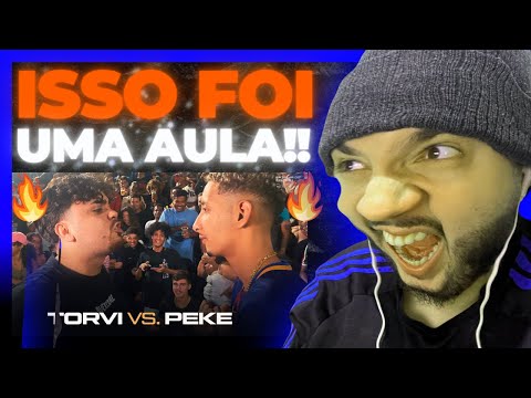 (UMA AULA DE IDEOLOGIA!! 🤣🤣) TORVI X PEKE - 2ª FASE - BATALHA DO COLISEU | REACT BAUEB