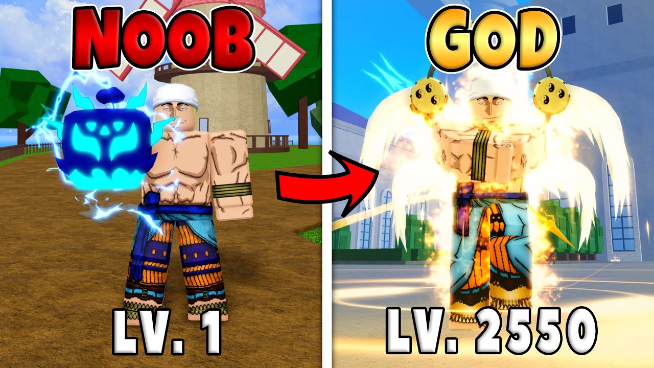 Rumble Awakening Noob to Pro Level 1 to Max Level and Awakening Angel V4 in Blox Fruits!