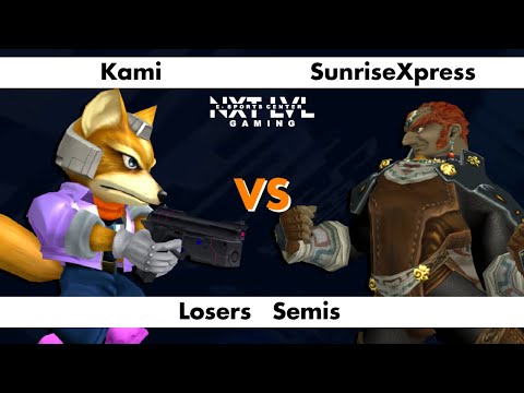 NXT LVL Gaming 16 - Losers Semis - Kami (Fox) vs SunriseXpress (Ganon) - SSBM Smash Melee