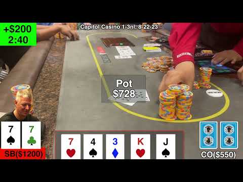 Dirty Diaper Gets Huge Flop,    poker vlog 171