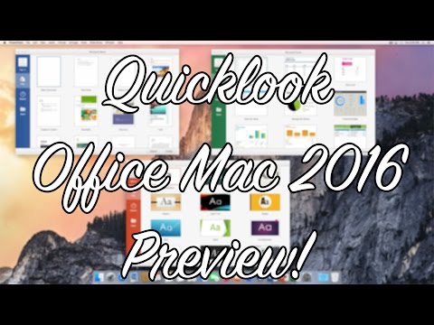 Quick Look | Office Mac  2016