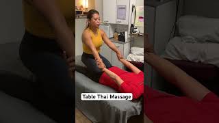 Table Thai Massage for pain relief #thaimassage #painreliefmassage #shortvideo  @LymphinMotion