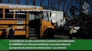 preview picture of video 'Secundaria de Todos Santos protesta!'
