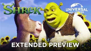 Video trailer för Shrek | Shrek Meets Donkey | Extended Preview