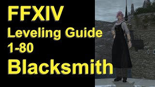 OUTDATED - FFXIV Blacksmith Leveling Guide 1 to 80 - post patch 5.58