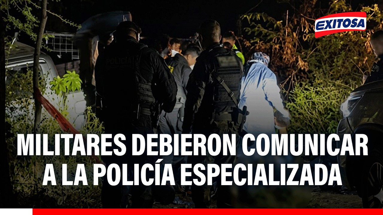 🔴🔵 Militares debieron comunicar a la Policía especializada sobre operativo en Huancavelica