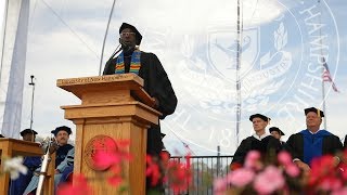 "America the Beautiful" — UNH Professor Reggie Wilburn at 2018  Commencement