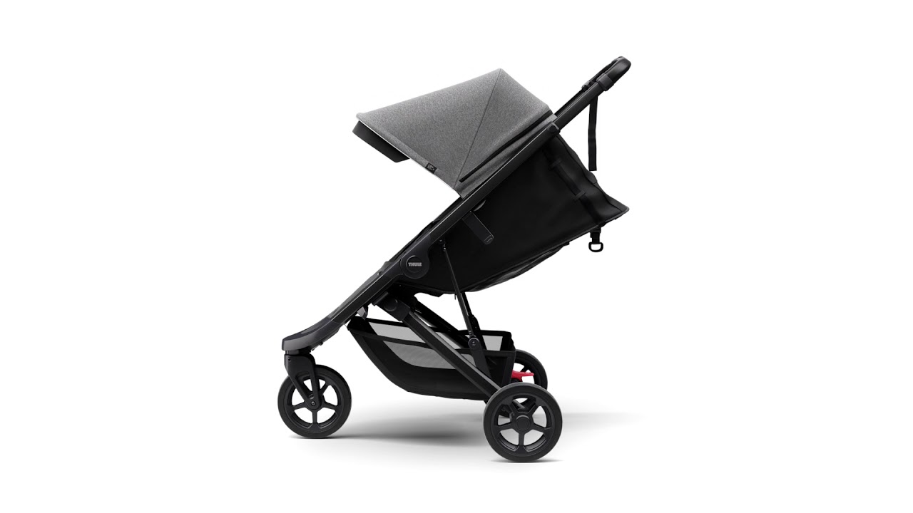 Thule Spring Grey melange on aluminium - Feature: Reclining seat
