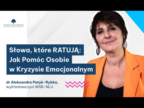 WEBINAR: Słowa, które RATUJĄ: Jak Pomóc Osobie w Kryzysie Emocjonalnym 🔴🎬