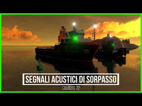 Boating license within 12 miles. 3D video lesson. Maneuvering and overtaking signals (COLREGS 72)