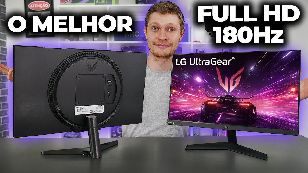 O MELHOR MONITOR GAMER FULL HD 180HZ com IPS? LG ULTRAGEAR 24" FICOU MELHOR AGORA, VALE A PENA?