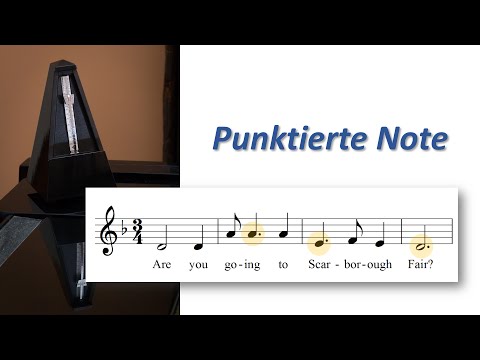 Punktierte Note – endlich anschaulich erklärt – Punktierte Noten spielen und zählen lernen