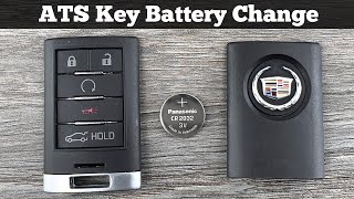 2013 - 2014 CADILLAC ATS Remote Key Fob Battery Replacement - How To Change Replace Batteries DIY