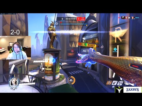 Danteh Insane Echo + Space Zarya! 38 elims! [ Overwatch Season 26 Top 500 ]