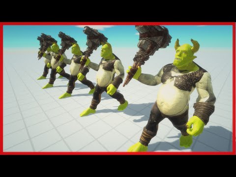 5x OGRE SHREK VS FACTIONS - ANIMAL REVOLT BATTLE SIMULATOR