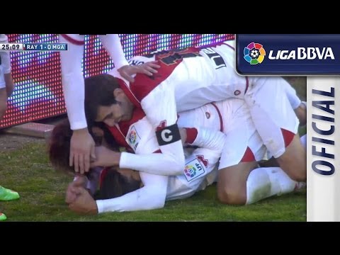 Golazo de Iago Falqué (1-0) en el Rayo Vallecano - Málaga CF