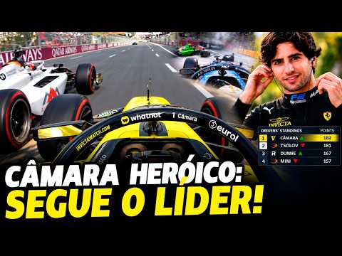 🚨CÂMARA ULTRAPASSA NA LINHA DE CHEGADA E ASSUME LIDERANÇA DA FÓRMULA 2 | FÓRMULA 1