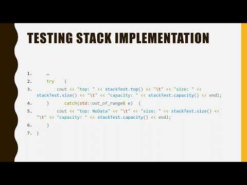 Data Structures Module3 Queue And Stack Part 3 Stack Implementation