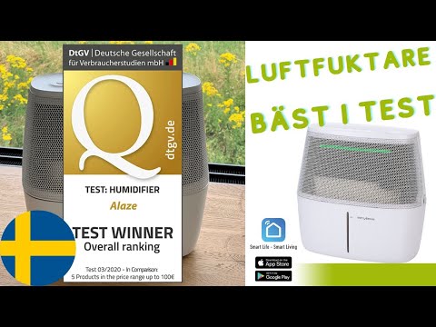 Luftfuktare bäst i test - Stylies Alaze evaporative luftfuktare testvinnare.
