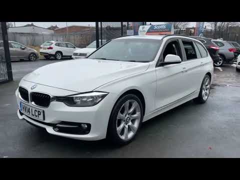 2014 14 BMW 3 SERIES 2.0 316D SPORT TOURING 5 DOOR ESTATE WHITE 1 OWNER BLUETOOTH