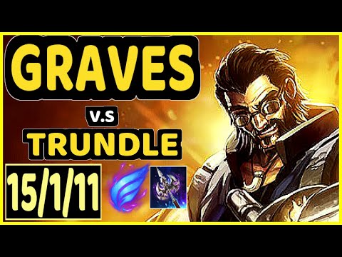 ONFLEEK (GRAVES) vs TRUNDLE - 15/1/11 KDA JUNGLE CHALLENGER GAMEPLAY - KR