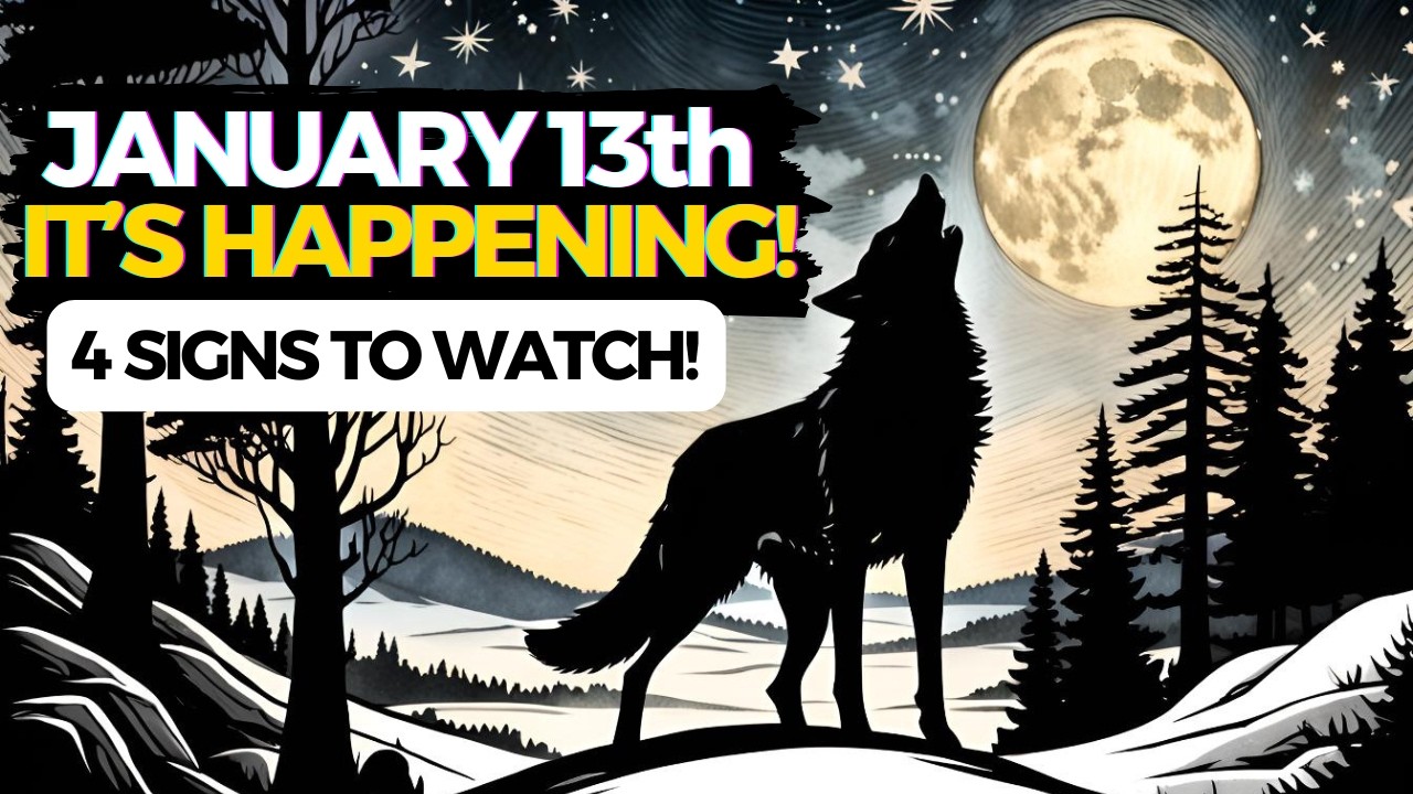 🌕 Jan 13th: 4 CLEAR Signs the Wolf Moon Will Change You!