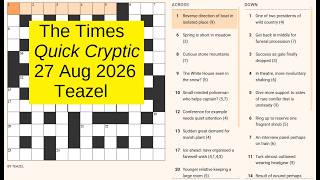 The Times Quick Cryptic 3391
