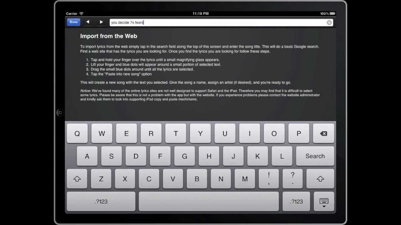 Setlists Getting Started