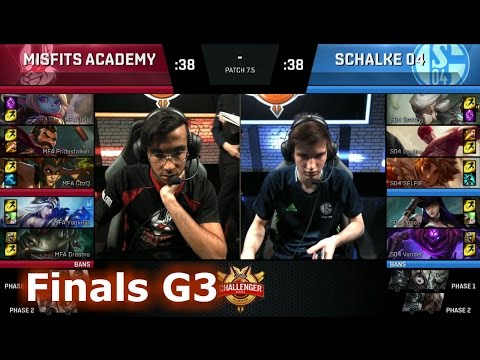FC Schalke 04 vs Misfits Academy | Game 3 Finals S7 EUCS Spring 2017 | S04 vs MFA G3