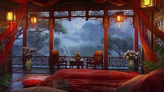 Rainy Night with Chinese Traditional Music | Flute, Guzheng & Erhu for Sleep, Meditation, Relax