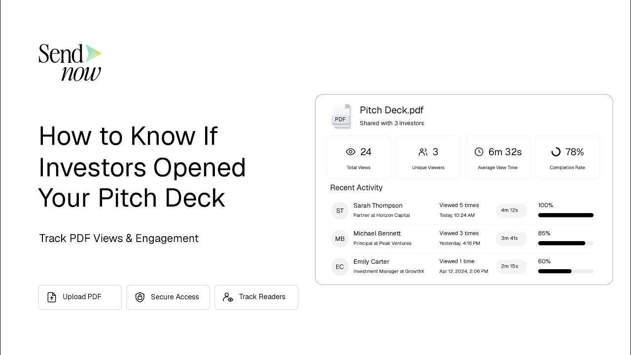 How to Know If Investors Opened Your Pitch Deck