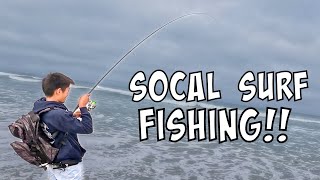 Took a subscriber fishing and.....he SLAYED! [SoCal Surf Fishing]
