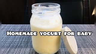 How to make Homemade Yogurt for Baby
