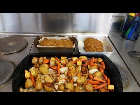 Meatloaf and Roast Veggies