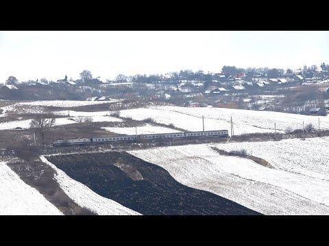 [4K] CFR Calatori InterRegio 1831-2, Galati - Cluj-Napoca, with EA-028 @ Lucacesti [January, 2021]