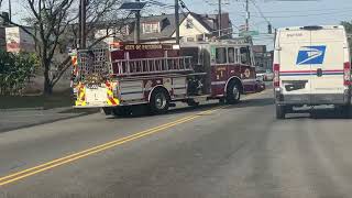 Patterson NJ Engine 1 responding to a medical 10/2/2025