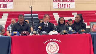 Laurel Highlands WR Rodney Gallagher III Commits to West Virginia 5/25/2022 | WVSN
